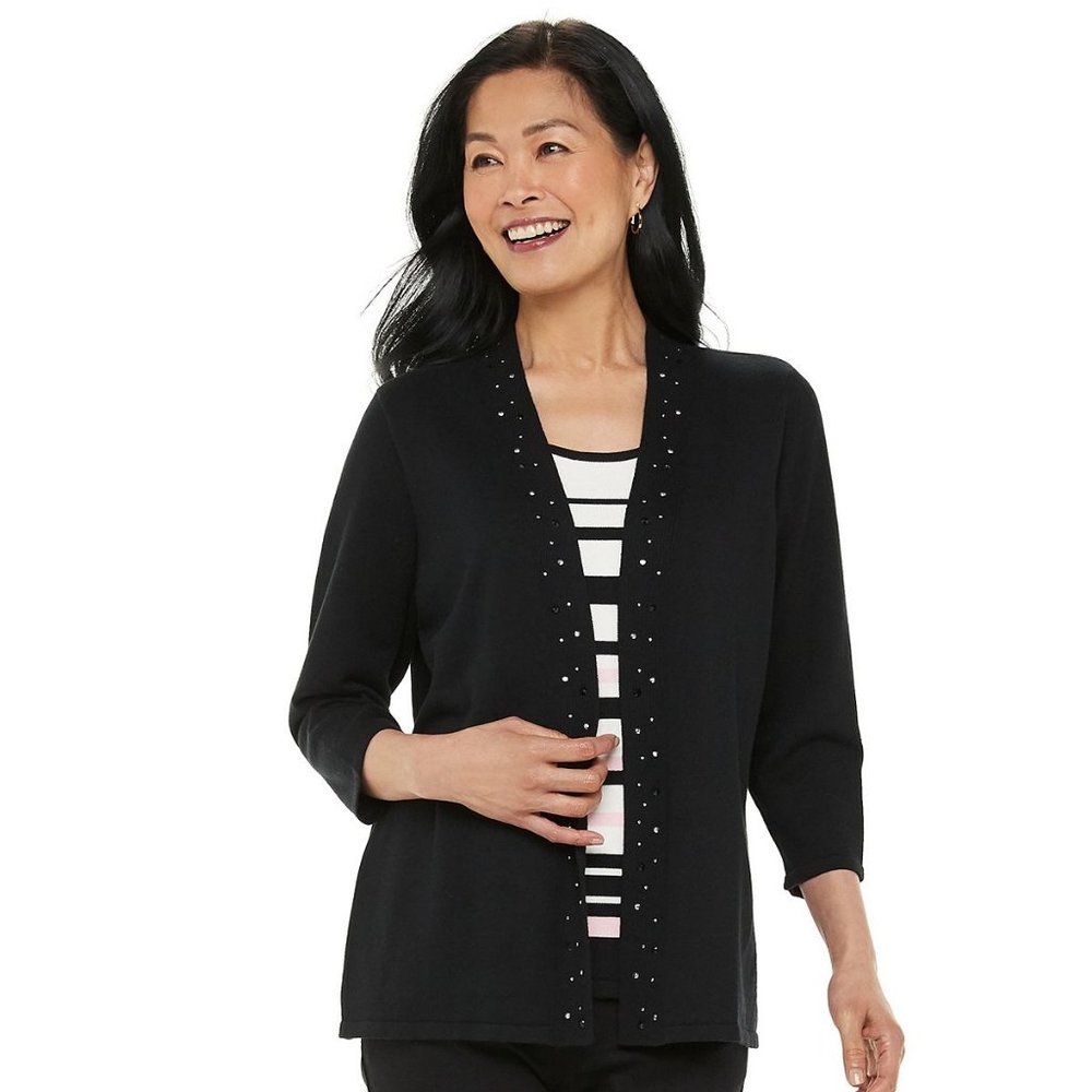 C.D. Daniels Woman's Embellished Top Size 1X NWT